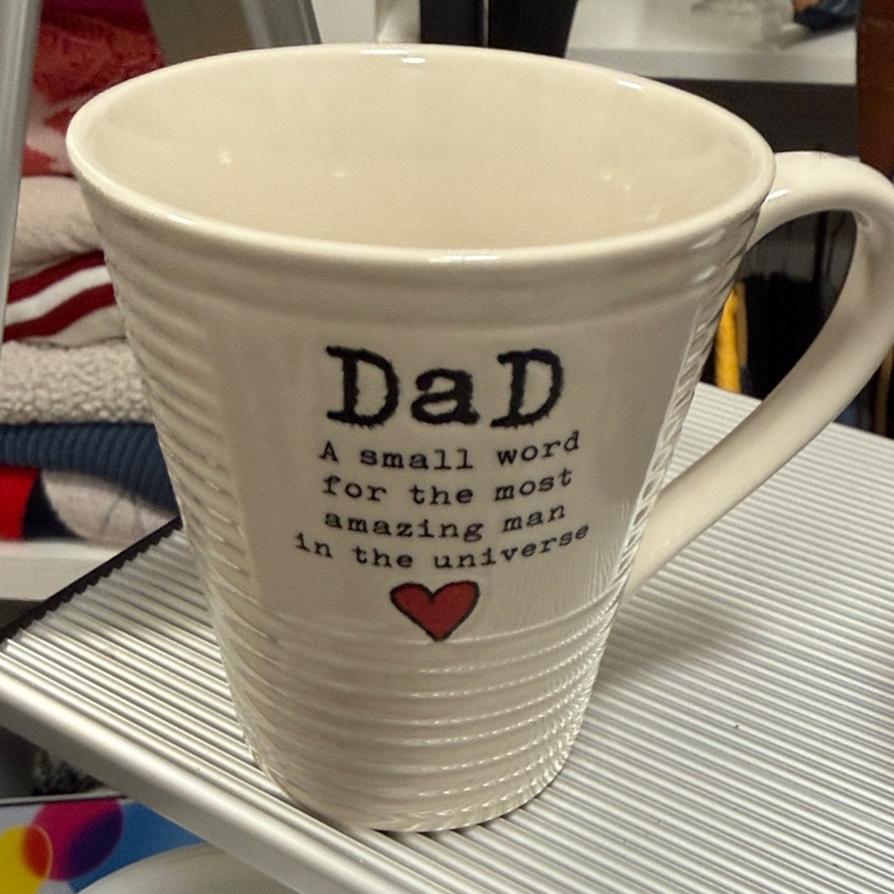 Heartfelt Cream Dad Mug